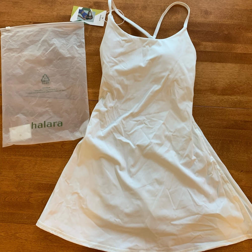 Halara Workout Dress in White